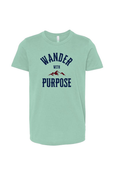 Wander with Purpose Youth Athletic Tee