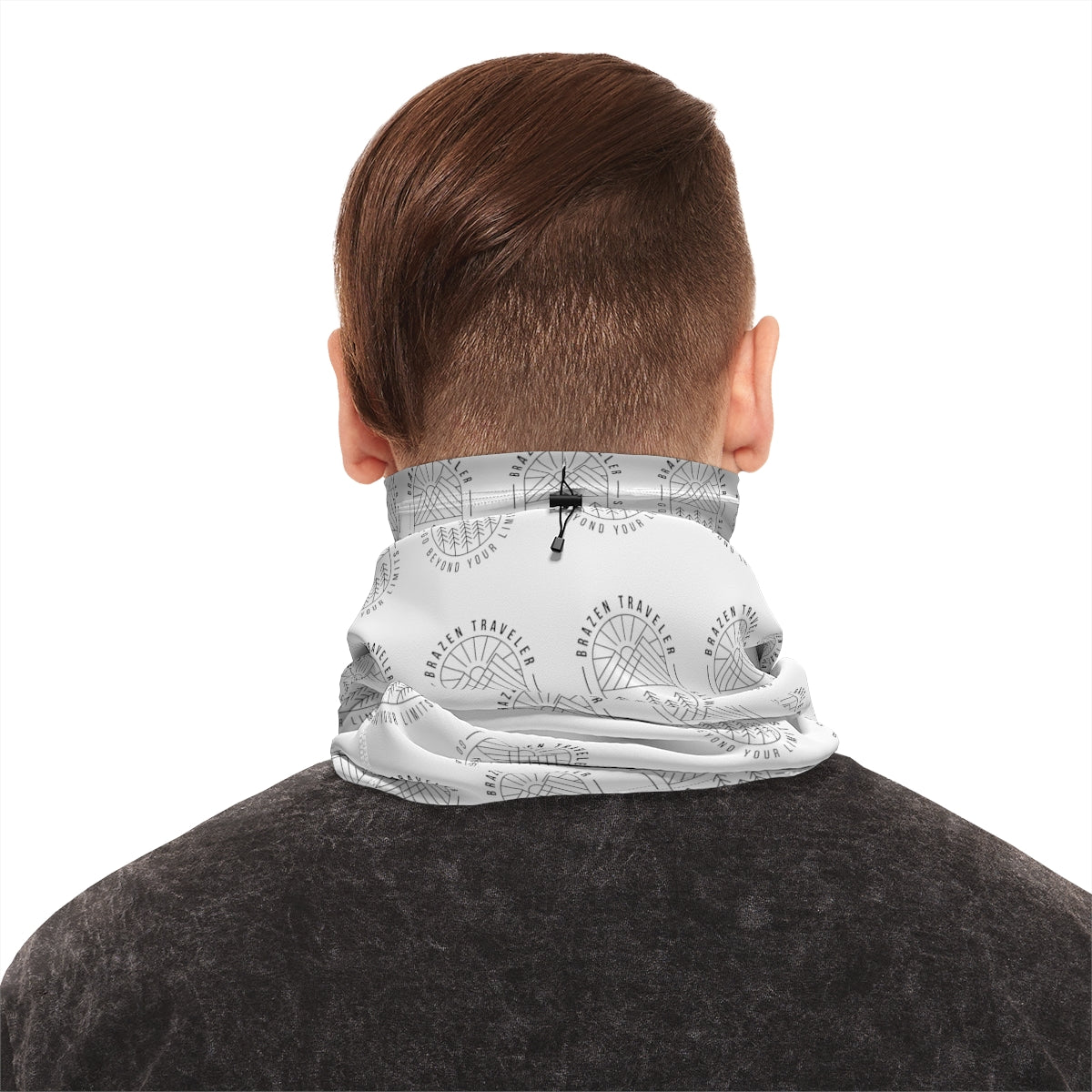 Neck Gaiter With Drawstring for the Mountain or Desert