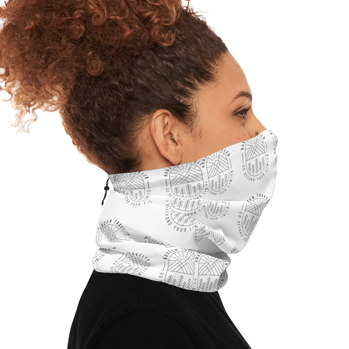 Neck Gaiter With Drawstring for the Mountain or Desert